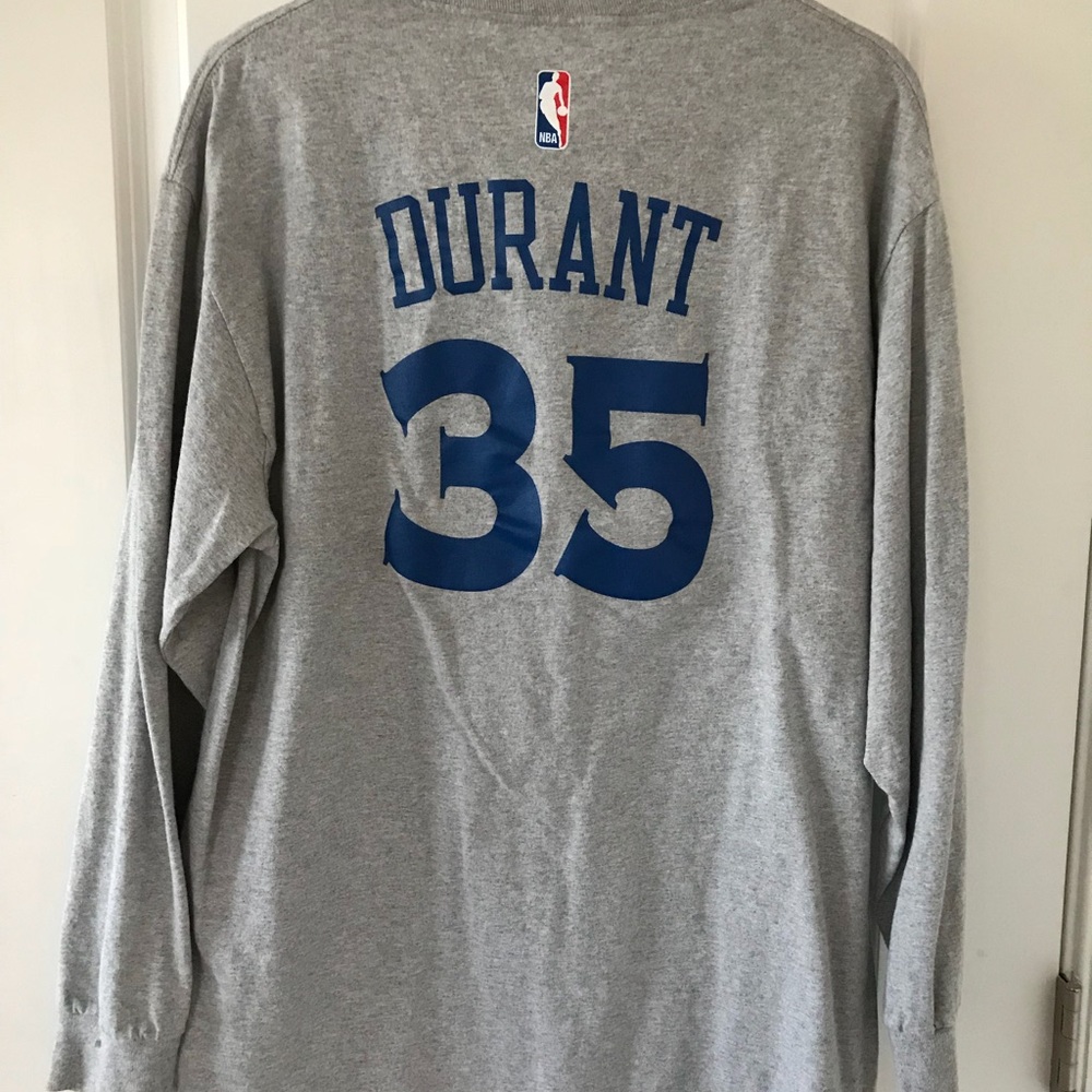 warriors durant cotton long sleeve